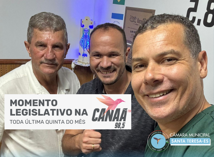 Momento Legislativo na Rádio Canaã FM