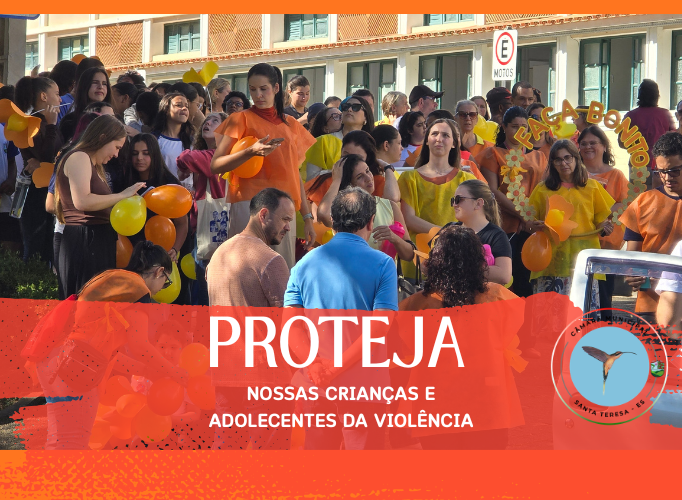 Santa Teresa realiza caminhada do Maio Laranja em defesa das crianças e adolescentes