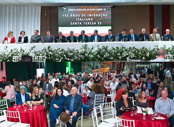 Câmara Municipal de Santa Teresa celebra os 152 anos da Imigração Italiana em Sessão Solene