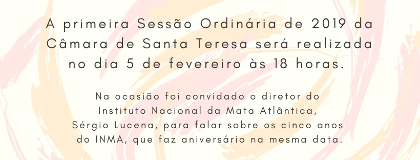 Primeira Sessão Ordinária de 2019 