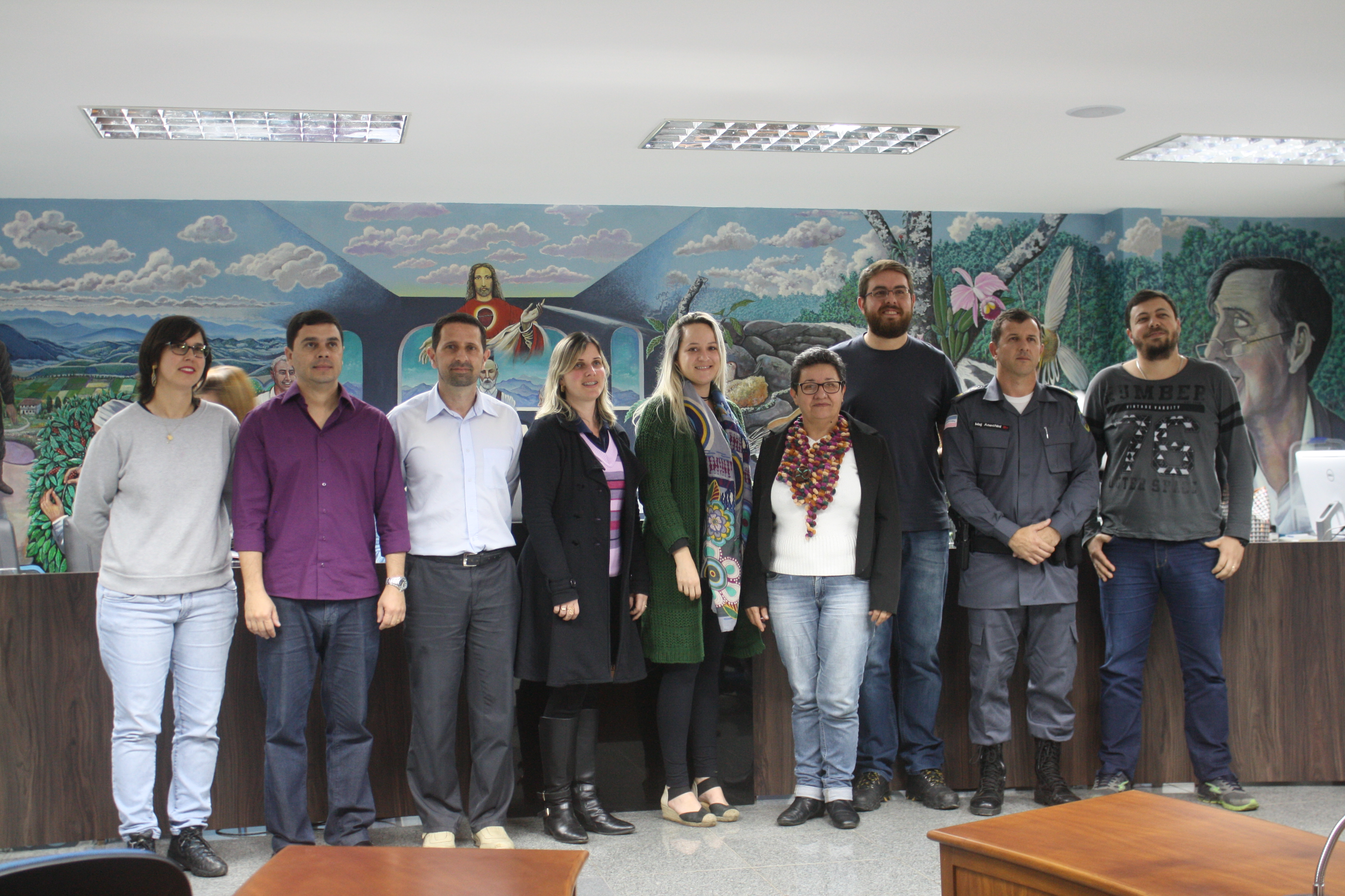 Integrantes do Conselho Municipal de Segurança Pública de Santa Teresa