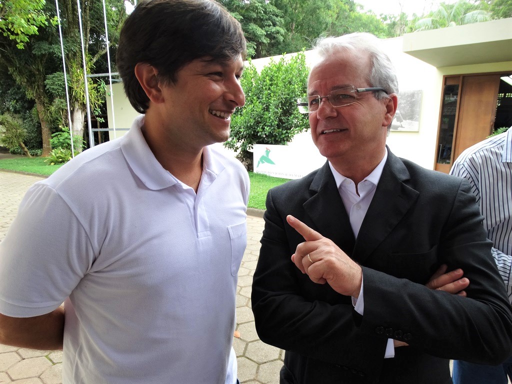 Vereador Gregório Venturim e o vice-governador Cesar Colnago