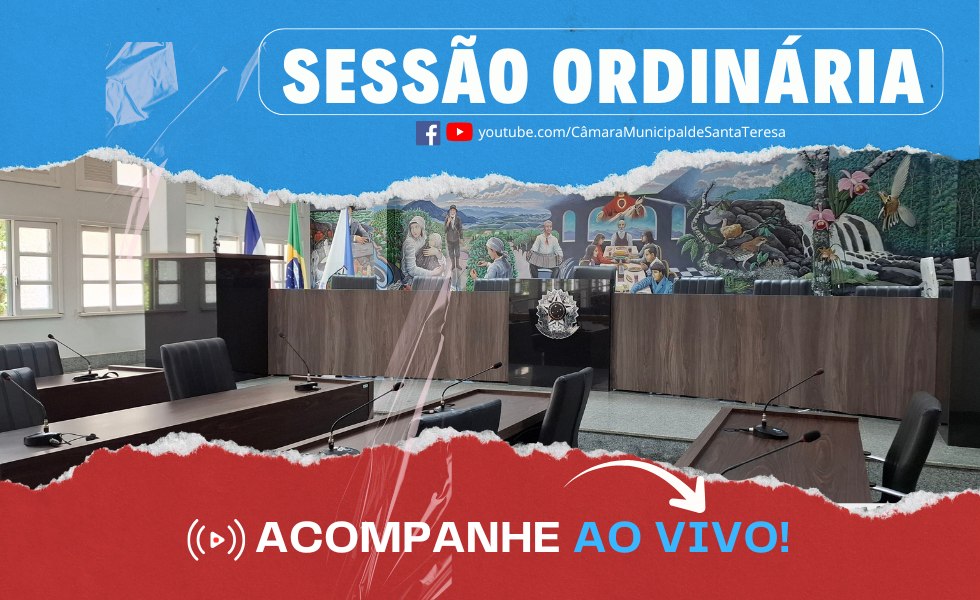 Ao vivo agora: Sessão Ordinária do Legislativo Municipal