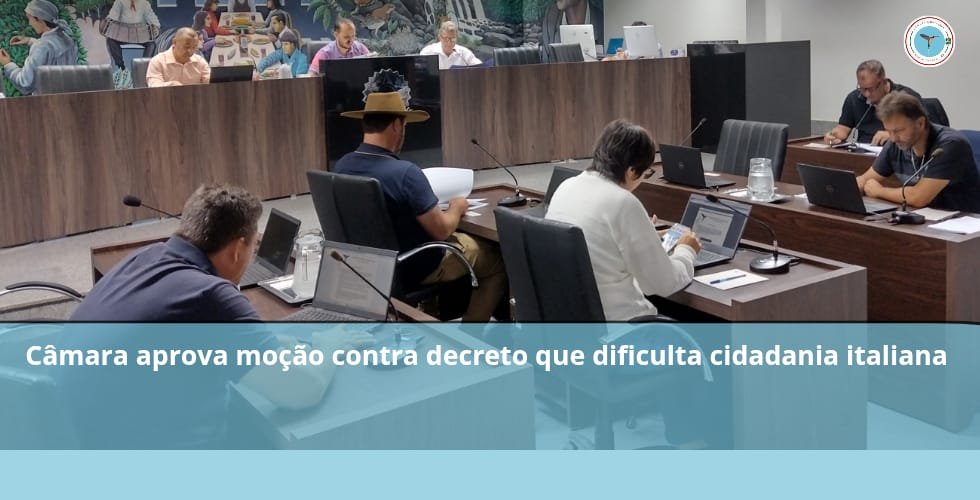 Câmara aprova moção contra decreto que dificulta cidadania italiana