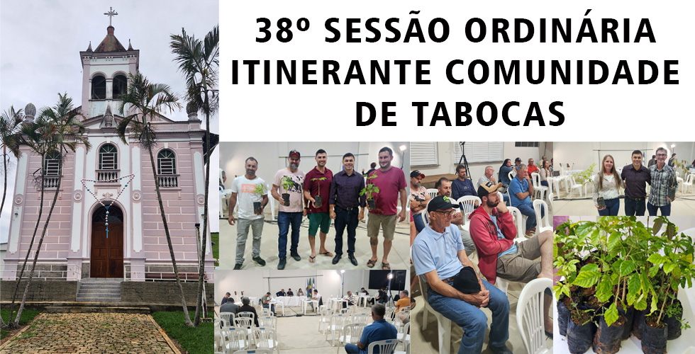 Resumo da 38ª Sessão Ordinária Itinerante da Câmara Municipal de Santa Teresa