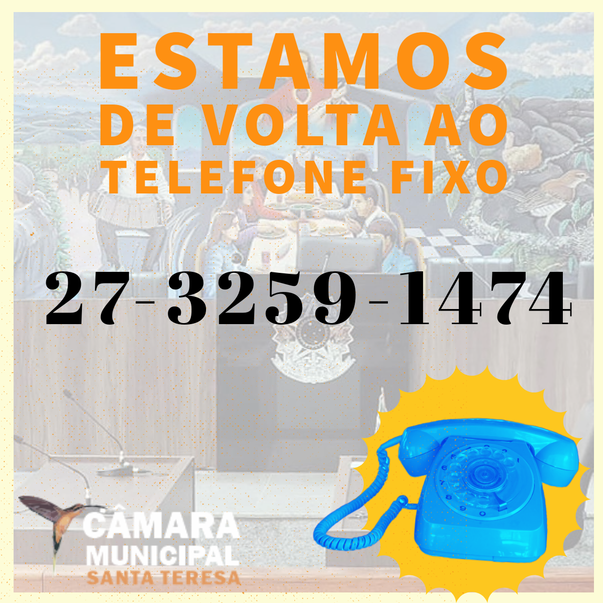 Estamos de volta ao telefone fixo!